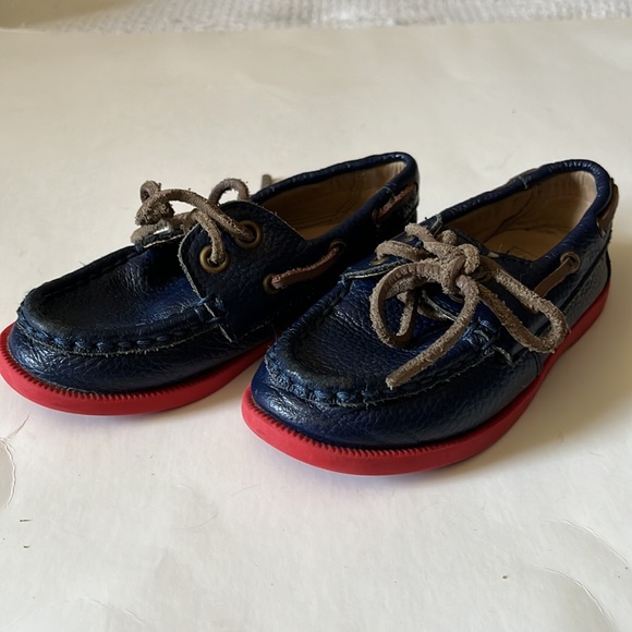Janie and Jack Size 8 Boys Leather Loafers - Picture 2 of 5